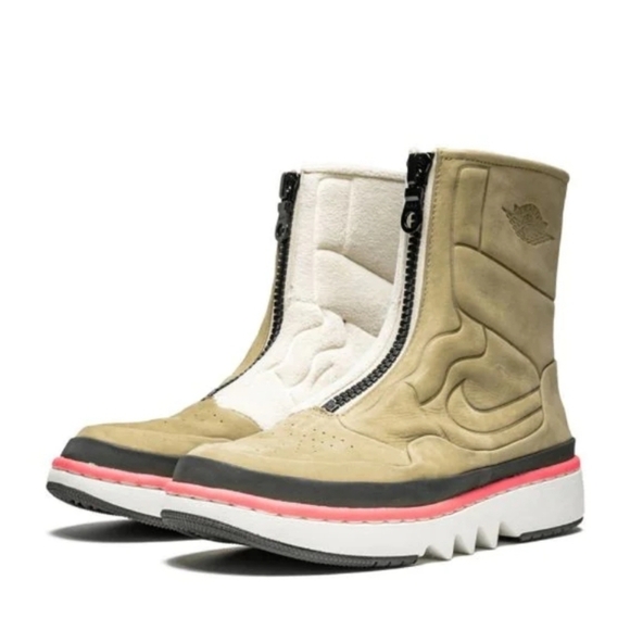 Air Jordan Nike 1 Retro Jester XX Utility Pack In Tan Pink Suede Boots Size 6.5 - Picture 3 of 16